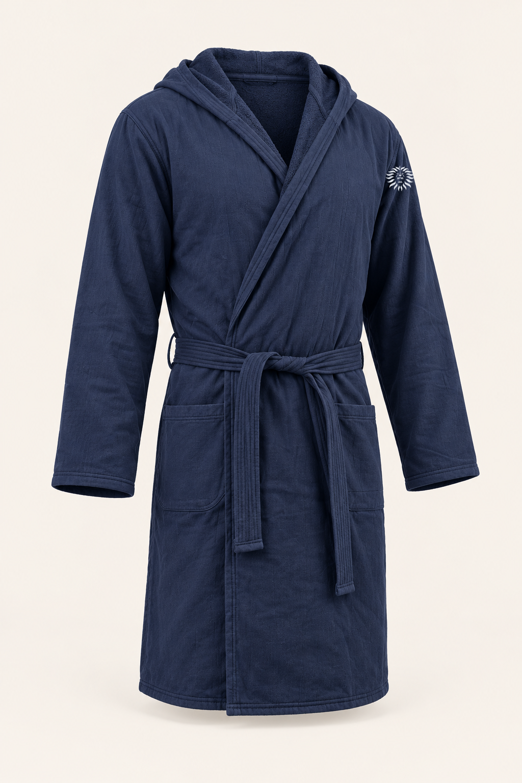 Colore: blu Navy — Il Moro di Venezia, vista del capo, sfondo avorio