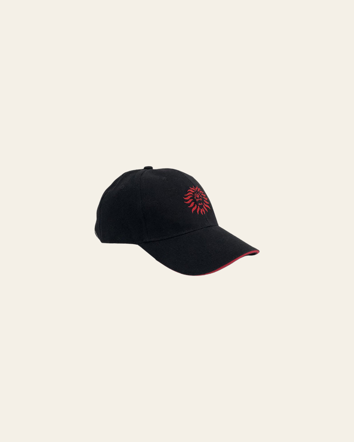 Colore: Nero-Rosso — Cappellino Crew ricamato Il Moro di Venezia