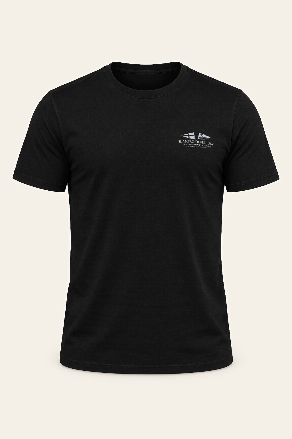 Colore: Nero — T-Shirt Louis Vuitton Cup Winner Il Moro di Venezia, solo capo, vista frontale